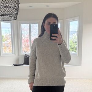 Vince Women's Cream Turtleneck Sweater